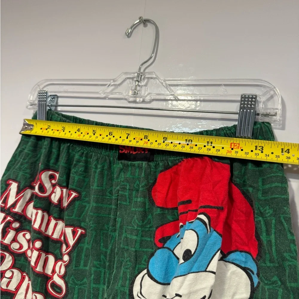 Green Smurf Christmas Papa Smurf‎ Graphic Shorts